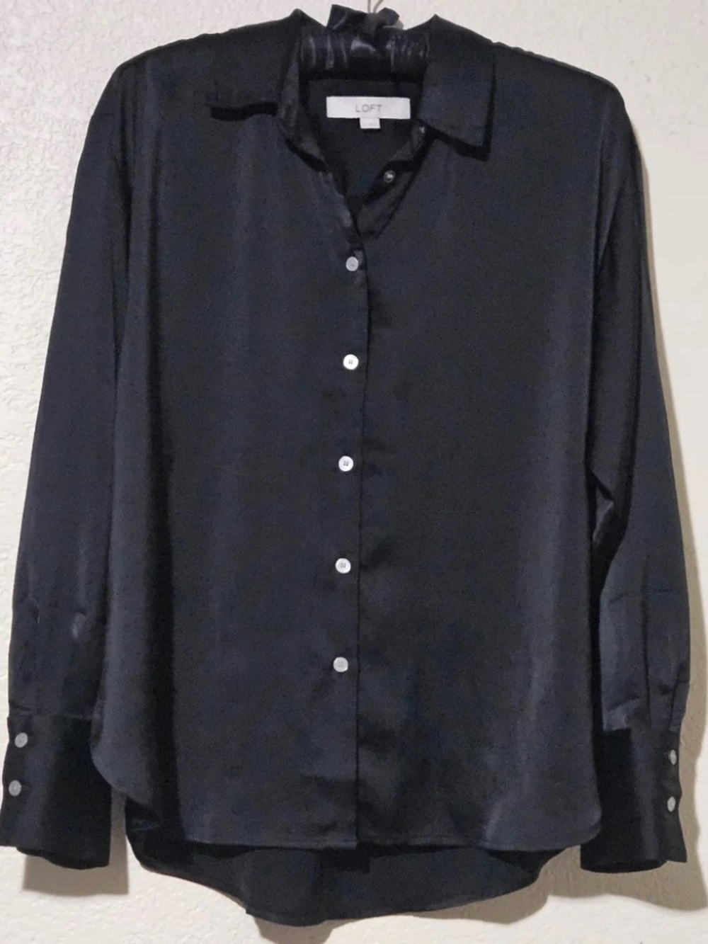 Loft Silky Black Blouse - Worn Once - Picture 3 of 6